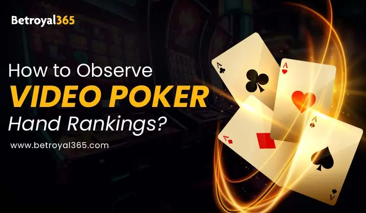 video poker hand rankings